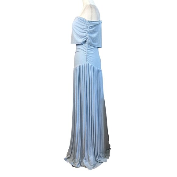 LIONESS Field Of Dreams Dress in Light Blue Small New Womens Long Maxi Gown - Picture 5 of 16